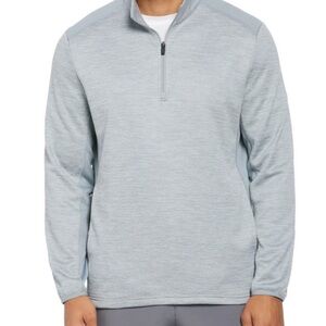 PGA TOUR RT: $85 Mens Golf 1/4 Zip Pull Over Sweater Quarry Heather size XL